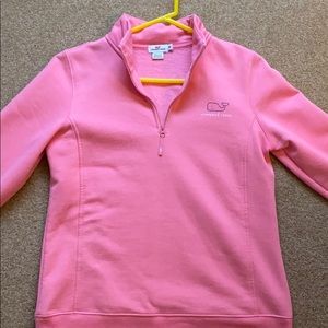 Pink Vineyard Vines Quarter Zip